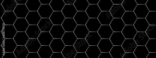  abstract black hexagon background design a dark honeycomb grid pattern. . Black geometric background .