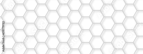  abstract white hexagon background design a white honeycomb grid pattern. . geometric background .