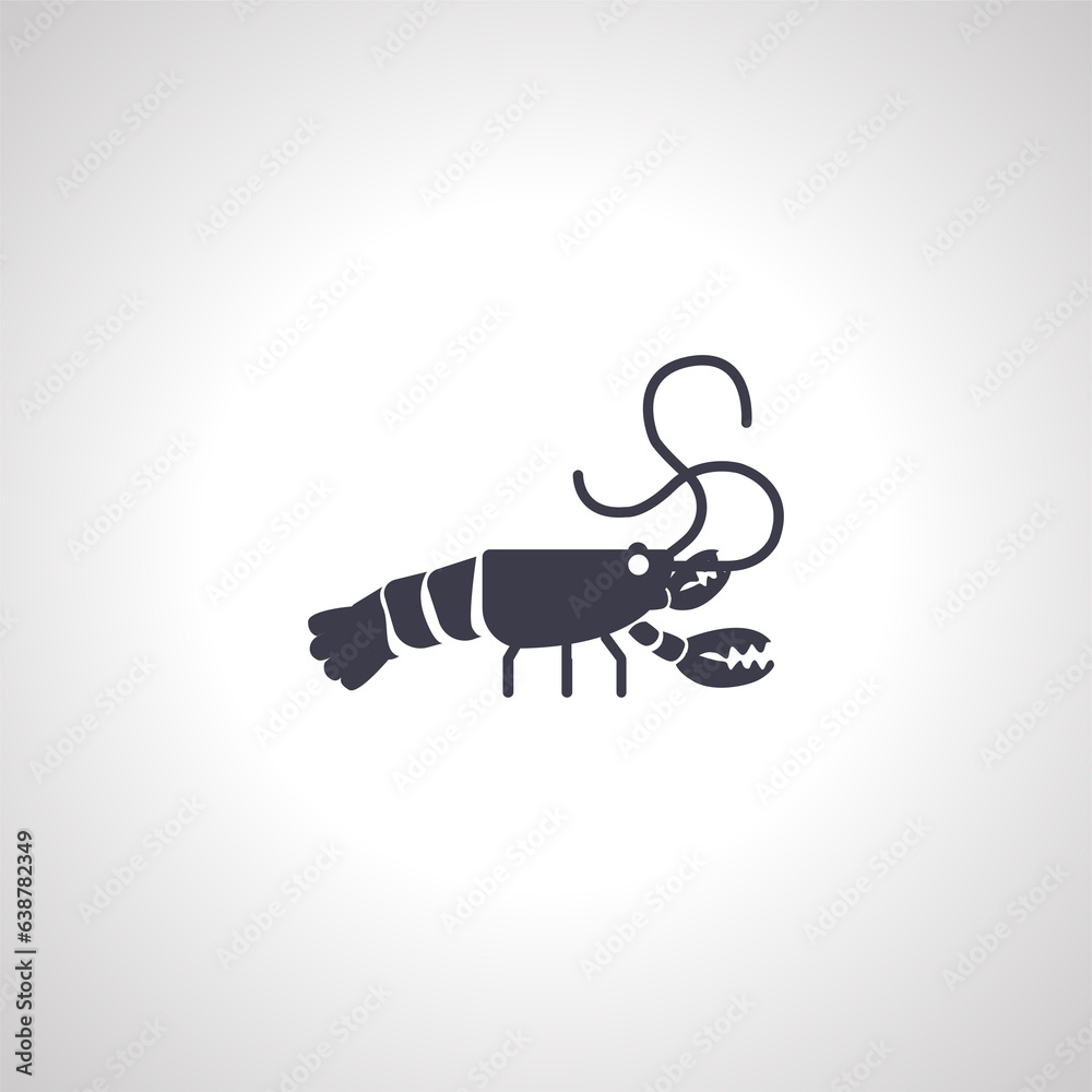 Crayfish crawfish lobster icon. Crayfish icon Crayfish crawfish lobster icon. Crayfish icon