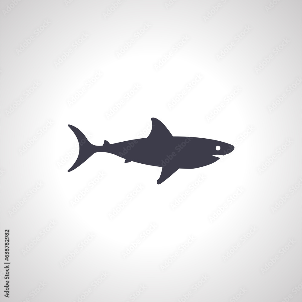 Shark fish icon. Shark isolated icon