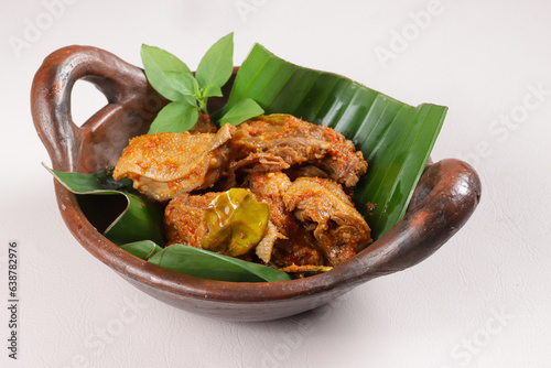 Rica Rica Enthok or Entog is Duck Stew in Spicy Sauce. photo