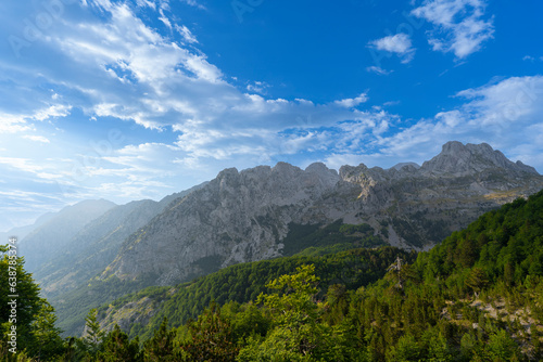 Theth  Albania mountain blue sky