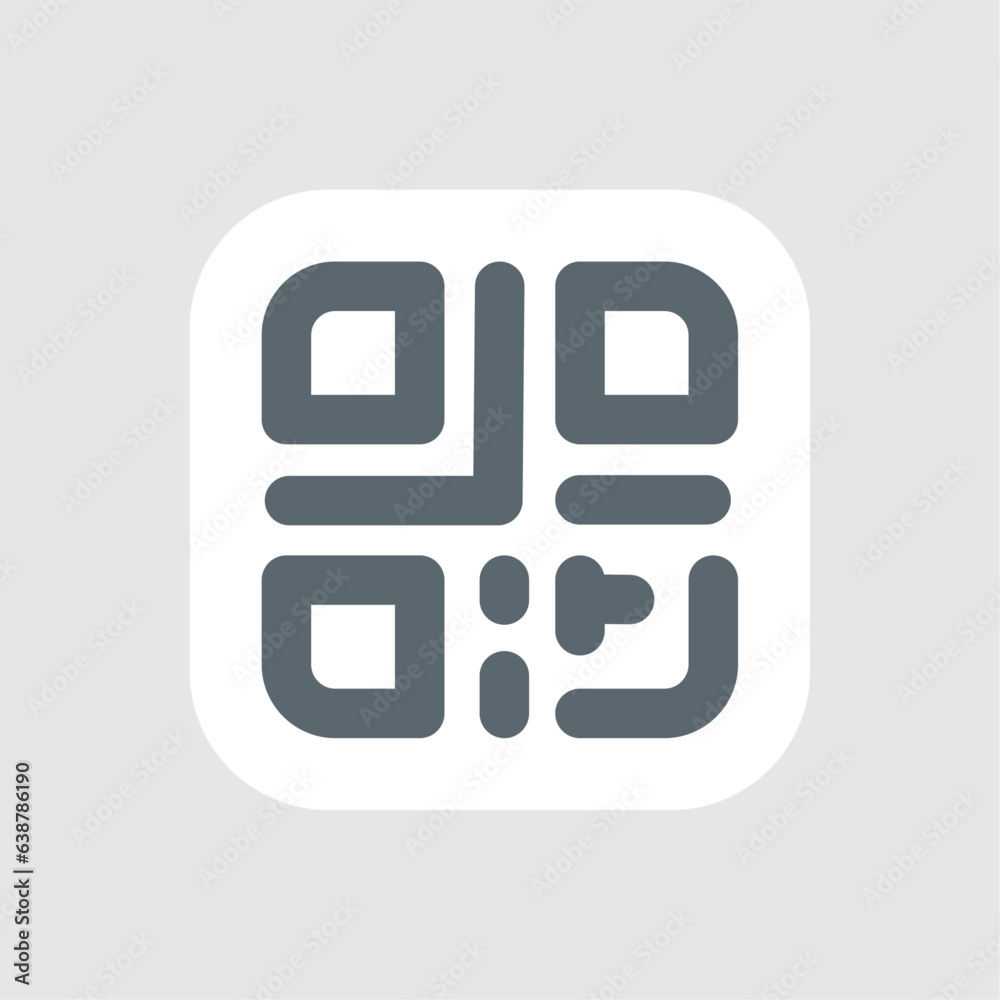 QR code payment button concept illustration line icon design editable vector eps10 QR code payment button concept illustration line icon design editable vector eps10