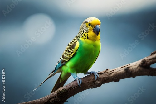 green and yellow macaw generated Ai