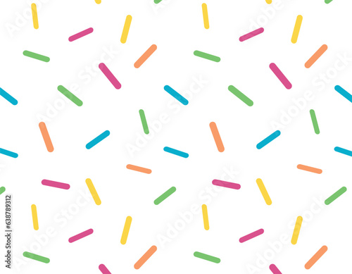 pattern colored small sticks on a transparent background, seamless graphics, pattern for the holidays