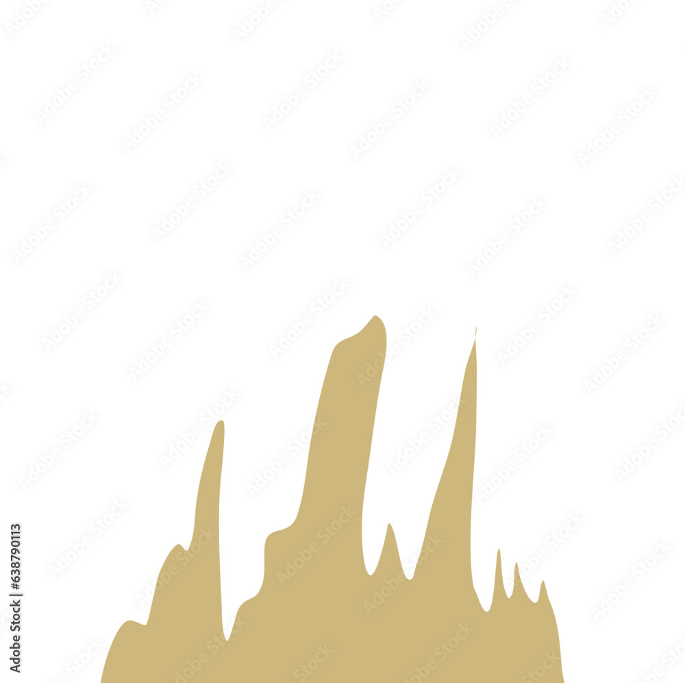 Fototapeta premium Stalagmite Illustration Vector
