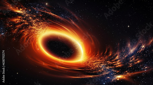 An intergalactic tunnel, like a swirling vortex, that takes us to unknown faraway parts of the universe