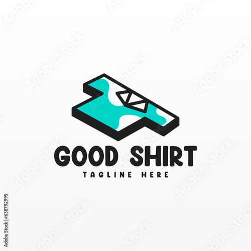 Tshirt logo design concept. Clothing fashion bussiness logo design template. Shirt logo template