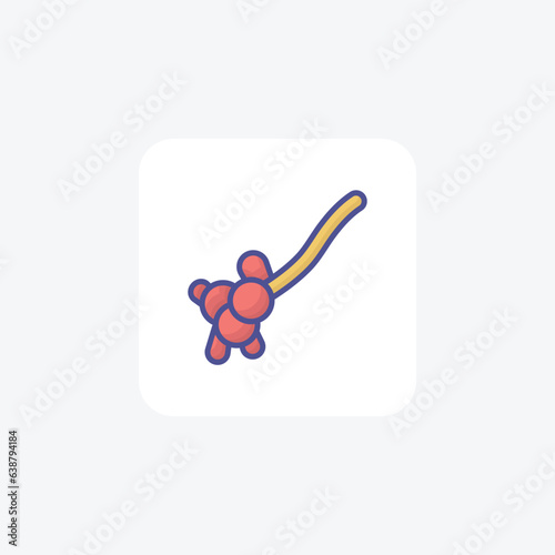 Celestial Christmas Spectacle Filled Outline Icon