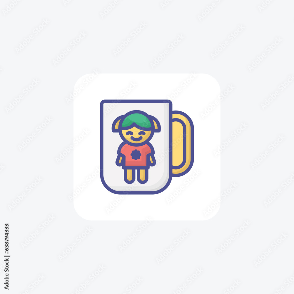 Toasting to the Season with Christmas Cups Filled Outline Icon Toasting to the Season with Christmas Cups Filled Outline Icon