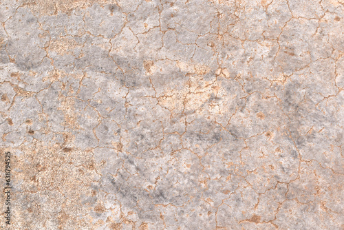 Dirty old cracked concrete floor texture background. Rough and grunge surface background.