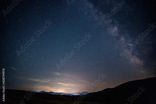 Night sky view with starts milkey way © Nusha
