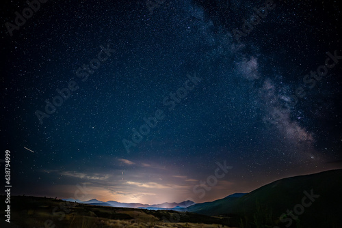 Night sky view with starts milkey way © Nusha