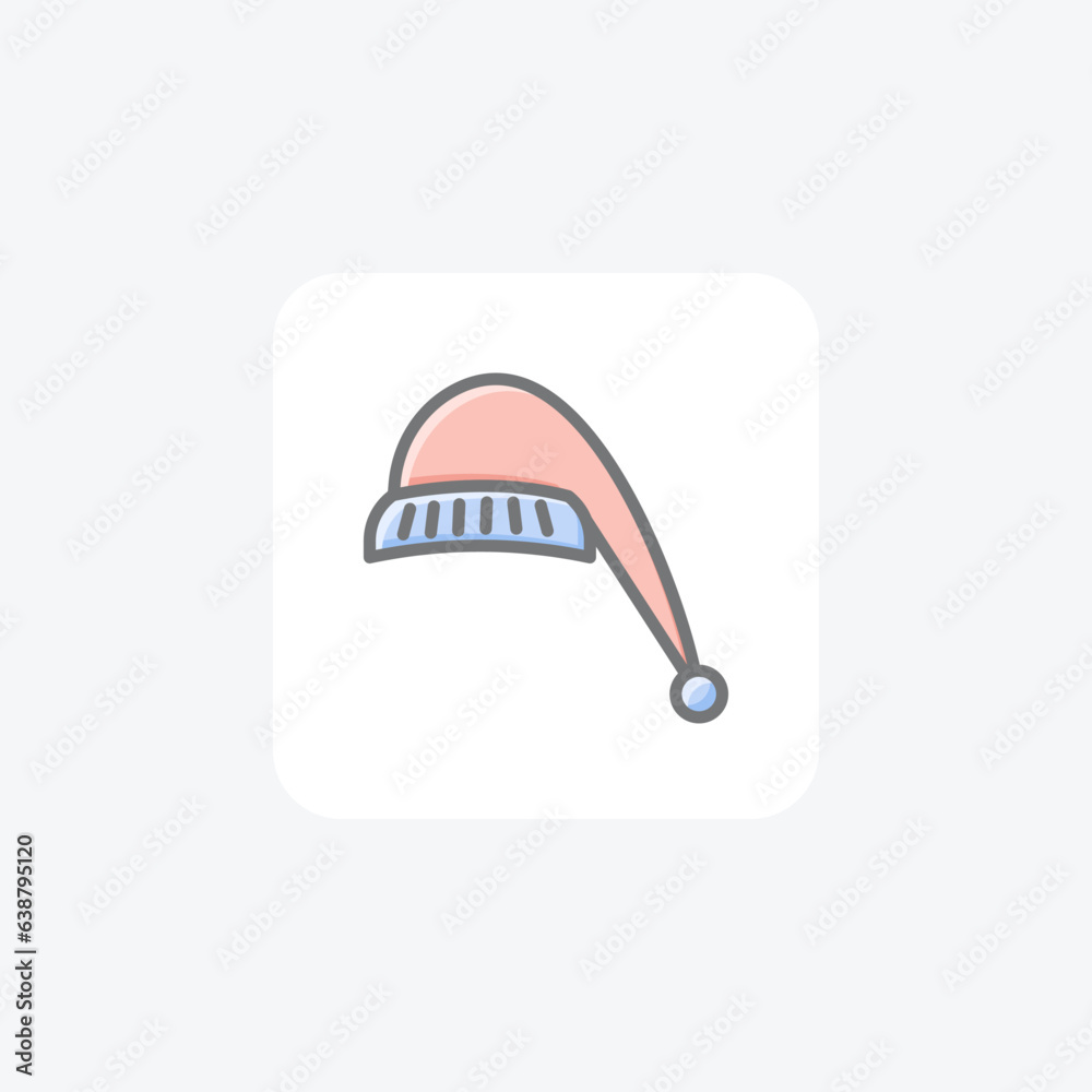 Fototapeta premium Cozy Winter Cap Awesome Lineal Icon