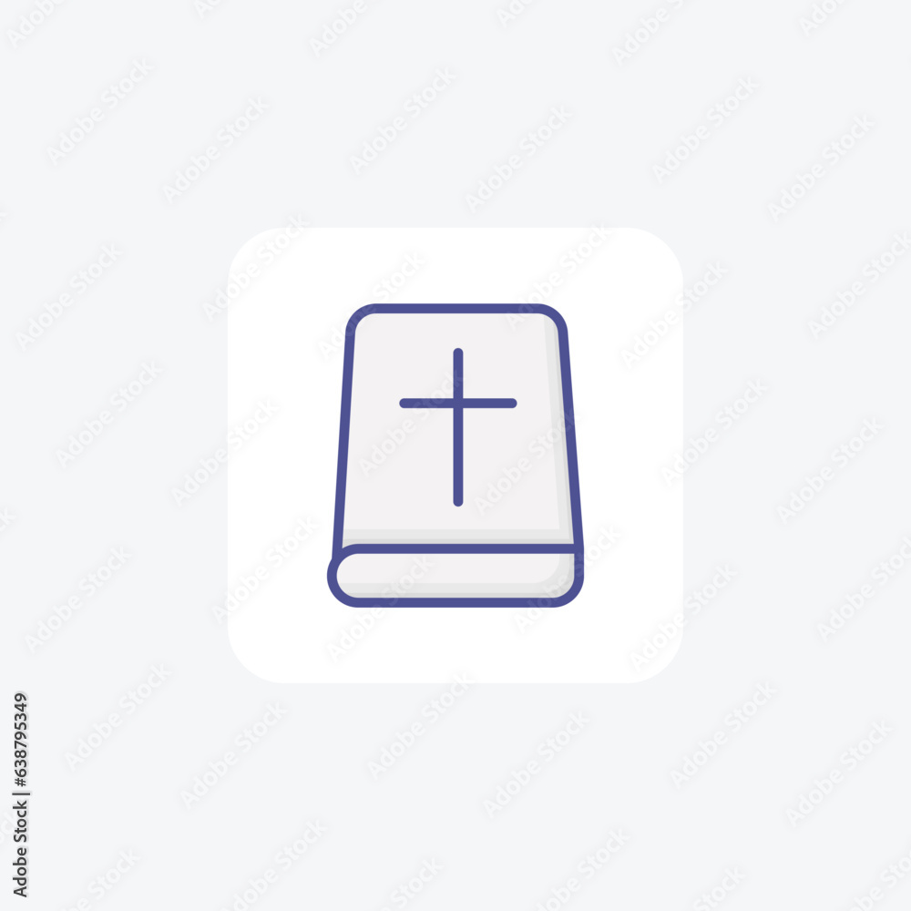 Timeless Bible Filled Outline Icon Timeless Bible Filled Outline Icon