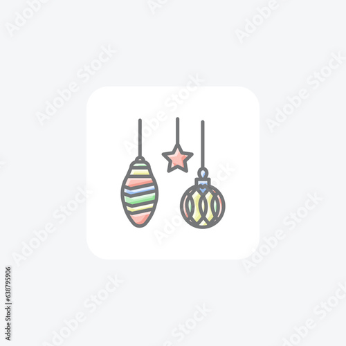 Enchanting Christmas Decor Awesome Lineal Icon