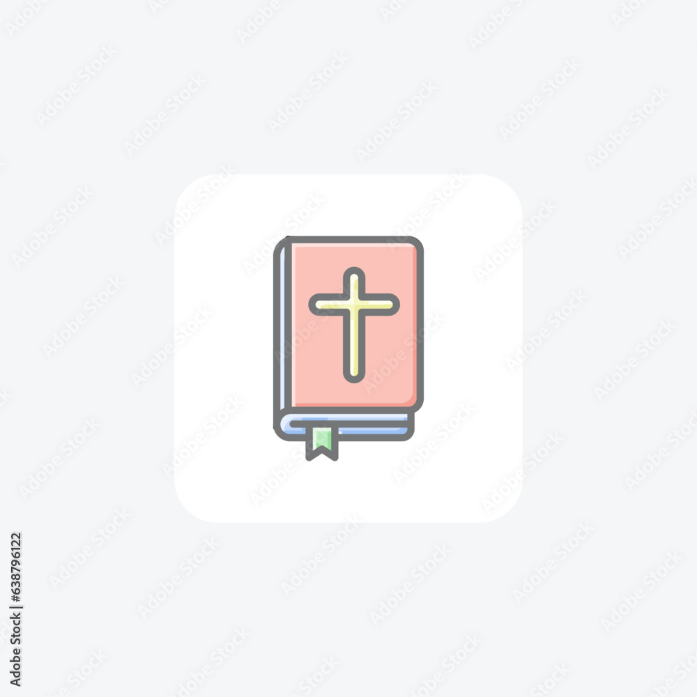 Sacred Bible Book Awesome Lineal Icon Sacred Bible Book Awesome Lineal Icon