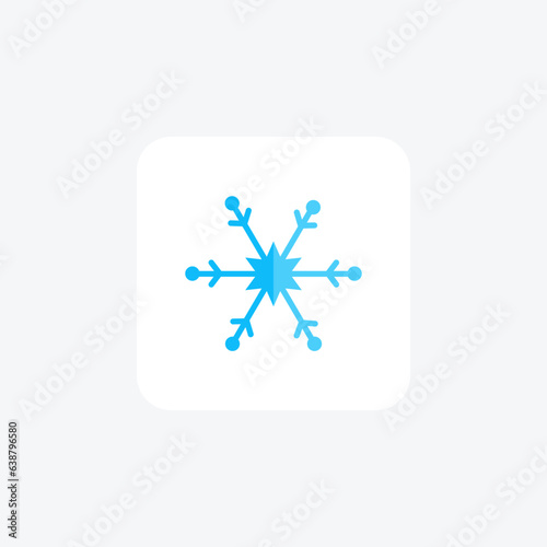 Enchanting Christmas Snowfall Flat Icon