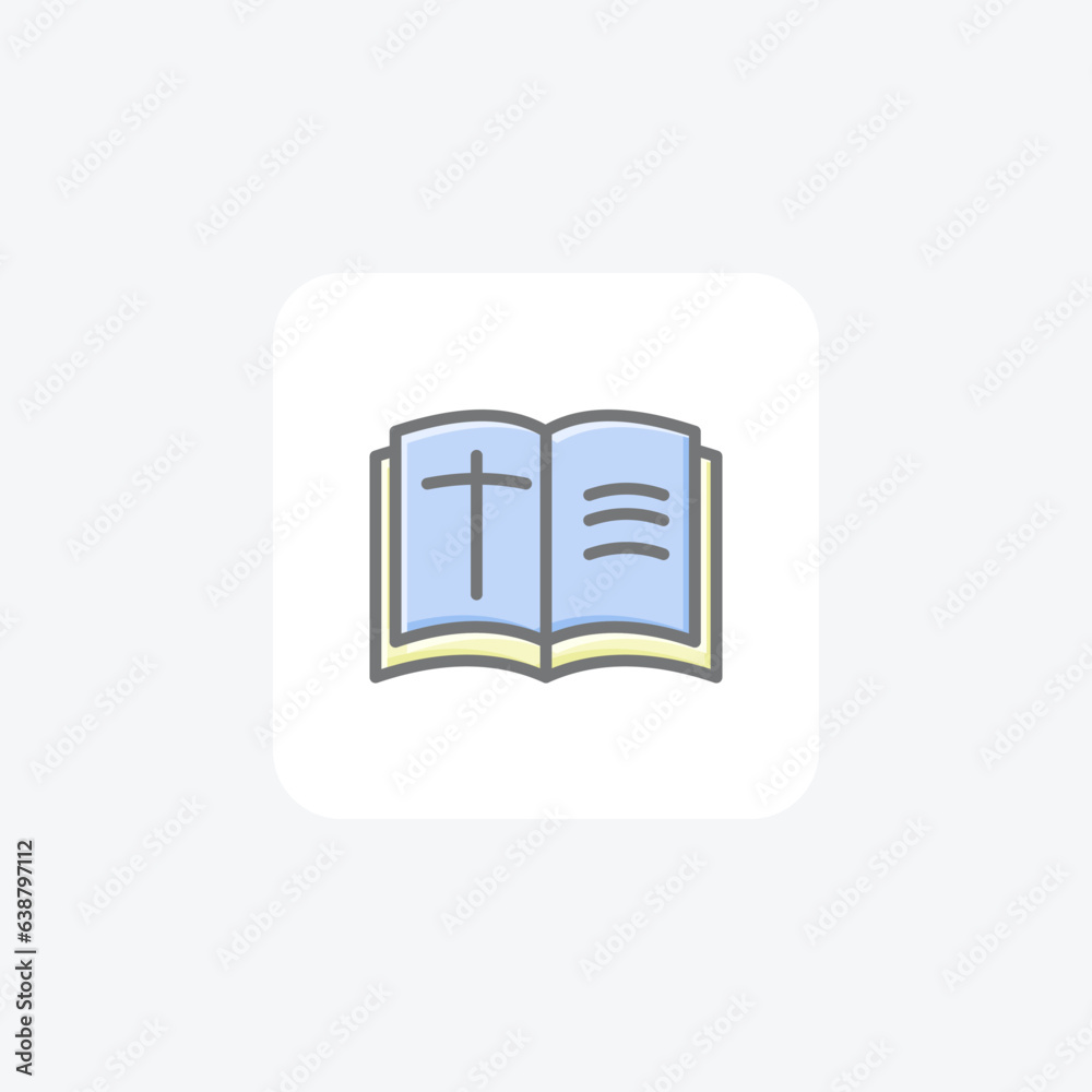 Bible The Everlasting Word Awesome Lineal Icon Bible The Everlasting Word Awesome Lineal Icon