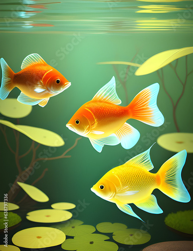 Fishes in the water
