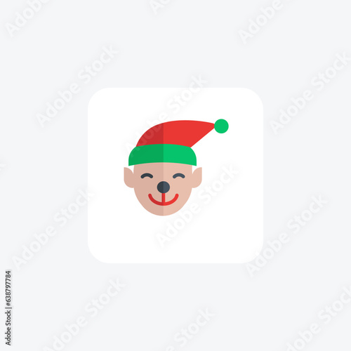 Festive Reverie of Christmas Flat Icon