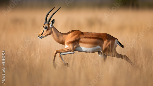 impala antelope in savanna photo