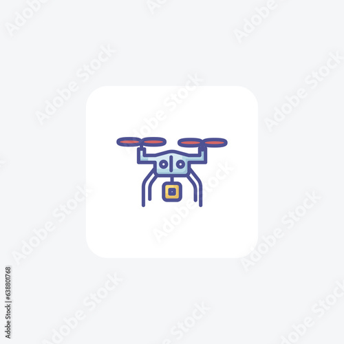 Drones Soaring Beyond Limits Outline Fill Icon