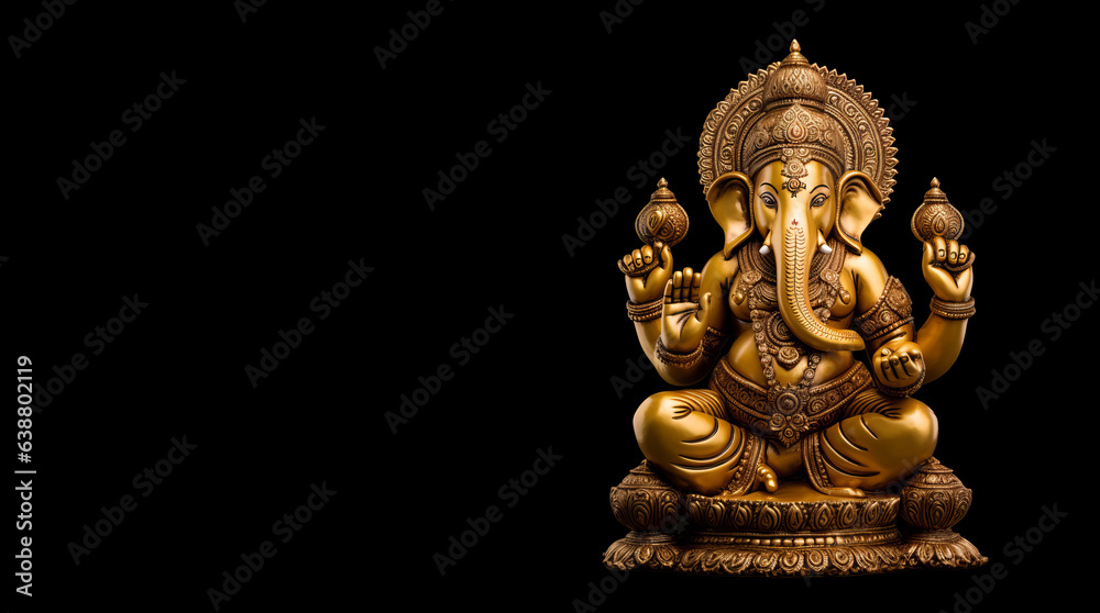 lord Ganesha golden statue lord Ganesha golden statue