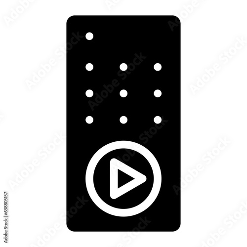 mp3 player glyph 