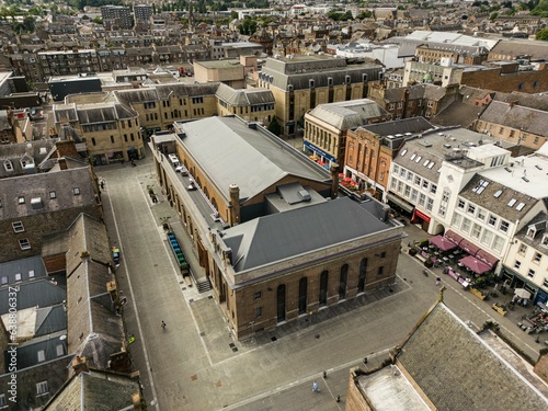 The new Perth Museum, Perthshire, Scotland. Taken by drone. Scottish museums