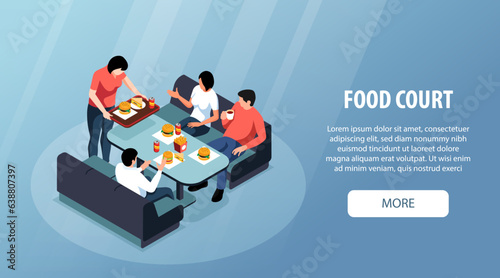 Food Court Horizontal Banner