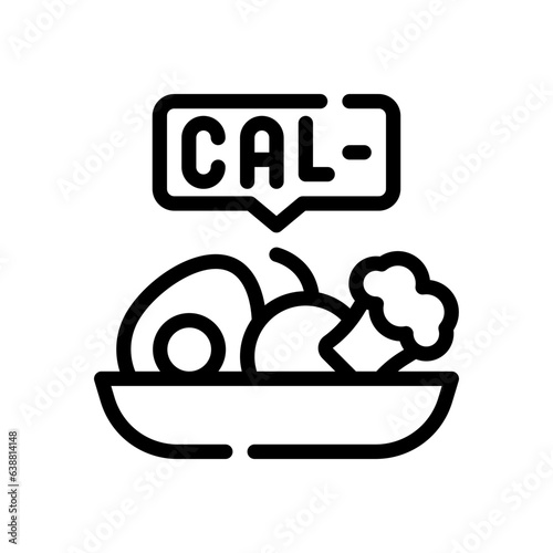 calories line icon