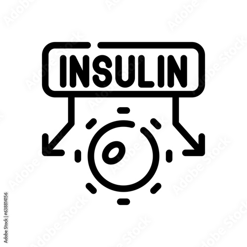 insulin line icon