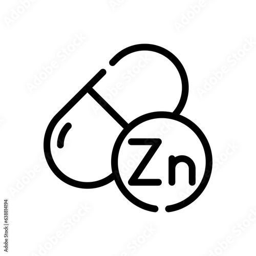zinc line icon