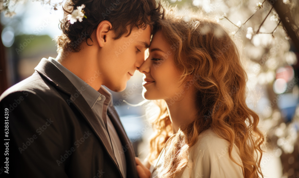 Kissing Couple, Symbol of Love and Romance Kissing Couple, Symbol of Love and Romance