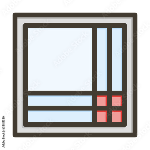 Handkerchief Vector Thick Line Filled Colors Icon Design Vector Thick Line Filled Colors Icon Design