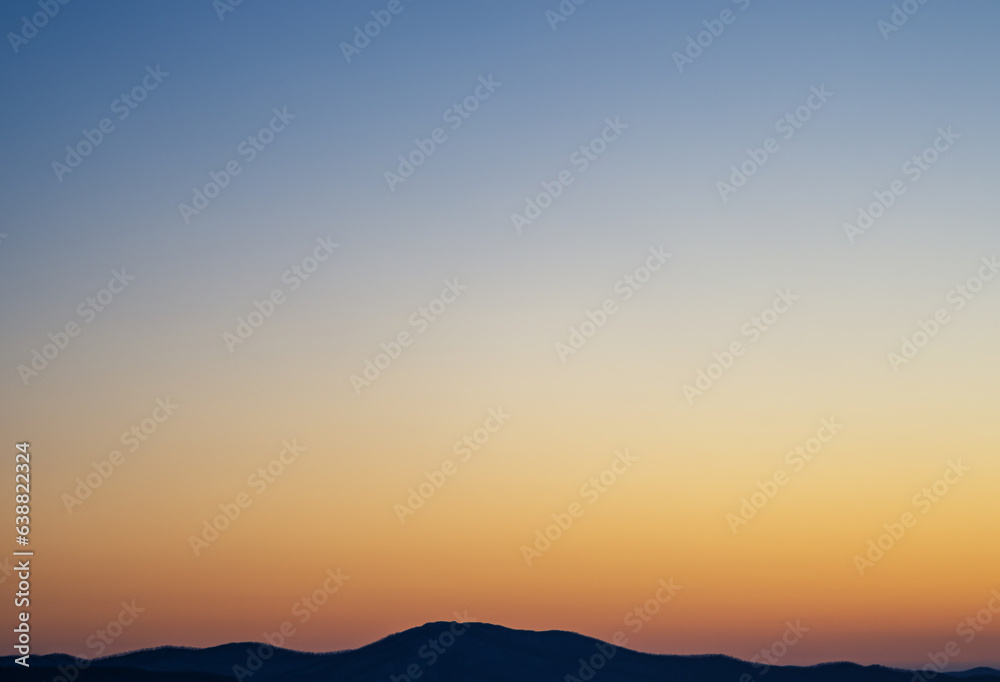 Sunset sky as background. Natural gradient.