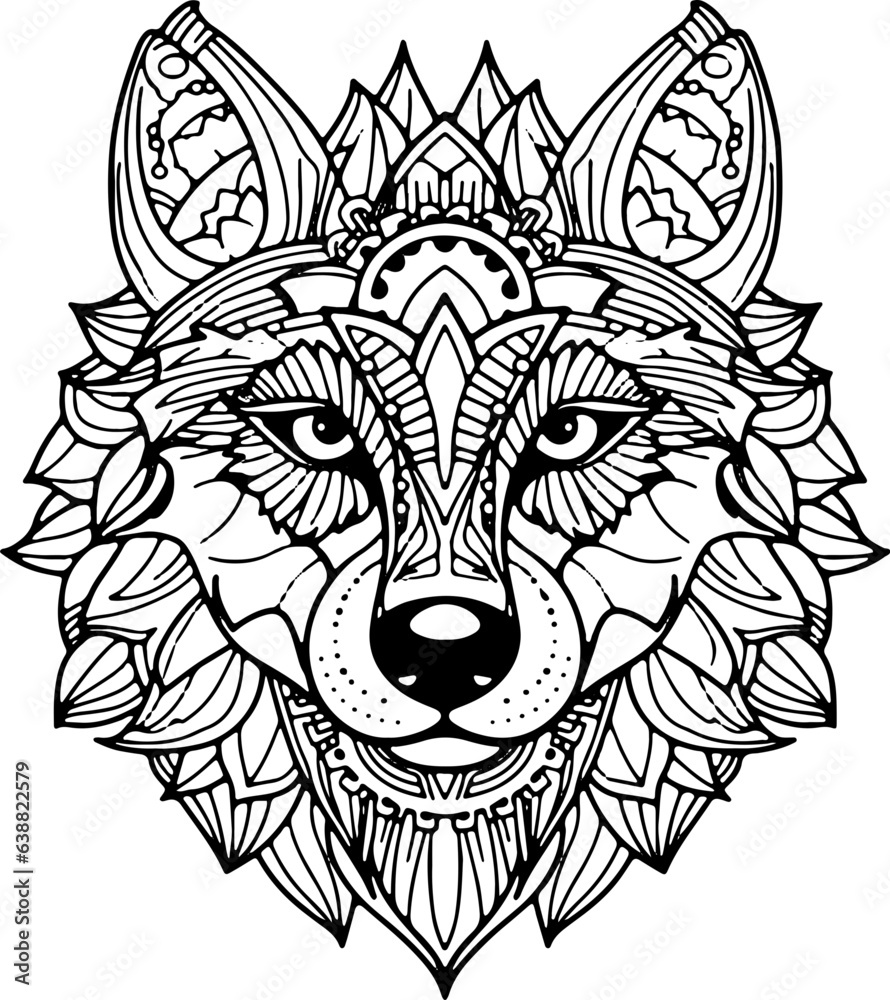Fototapeta premium Coloring Page - Malbuch Hunde
