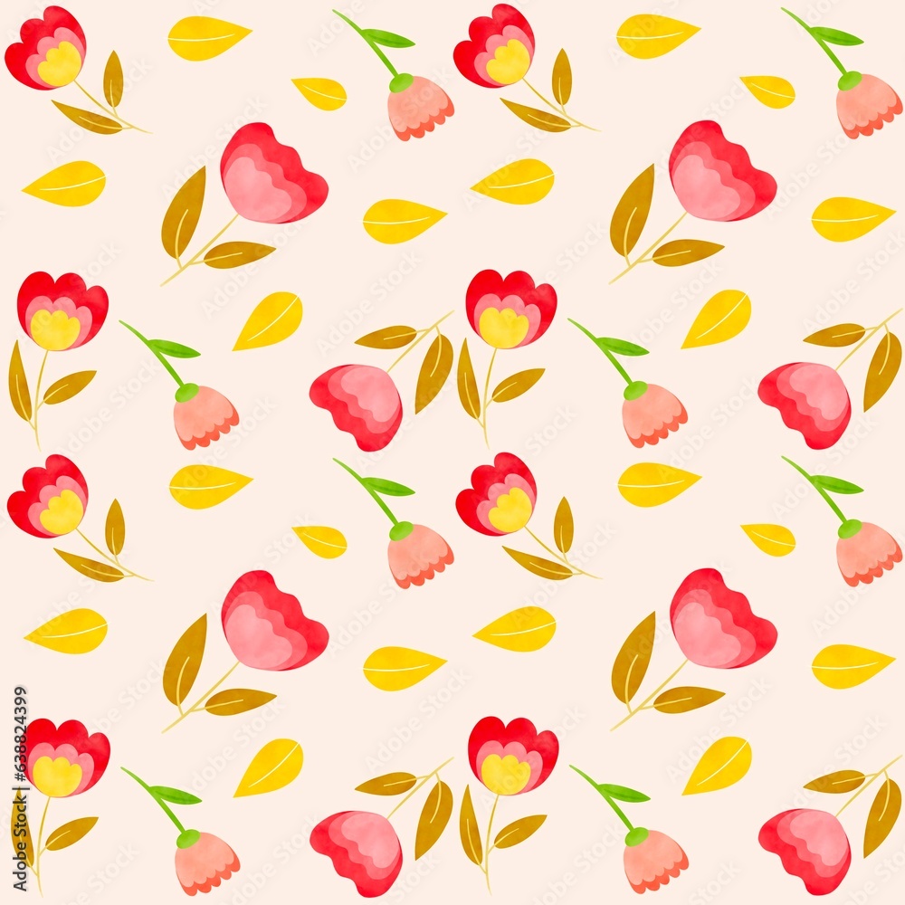 seamless pattern with roses seamless pattern with roses