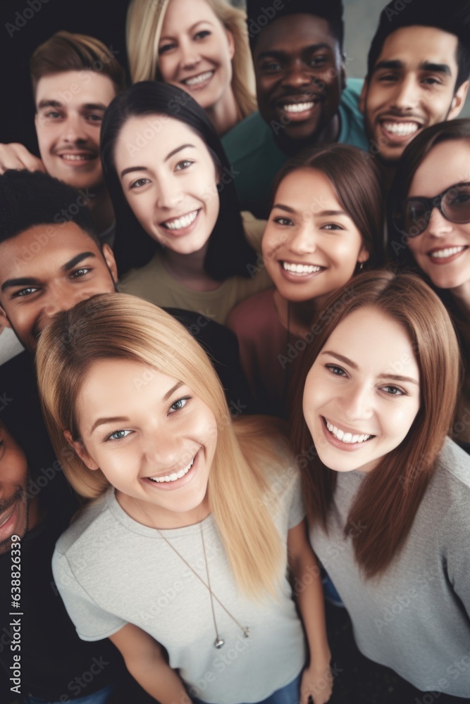 shot of a diverse group of people smiling at the camera