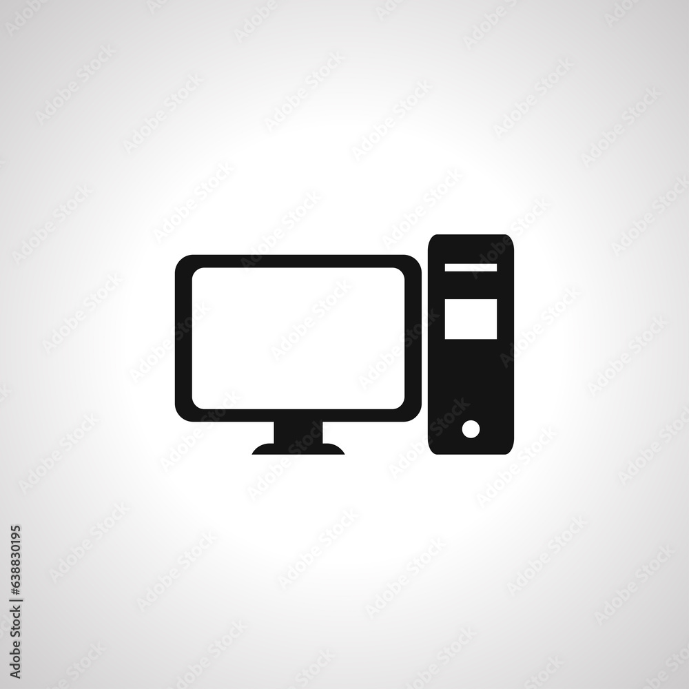 computer icon, Desktop PC icon