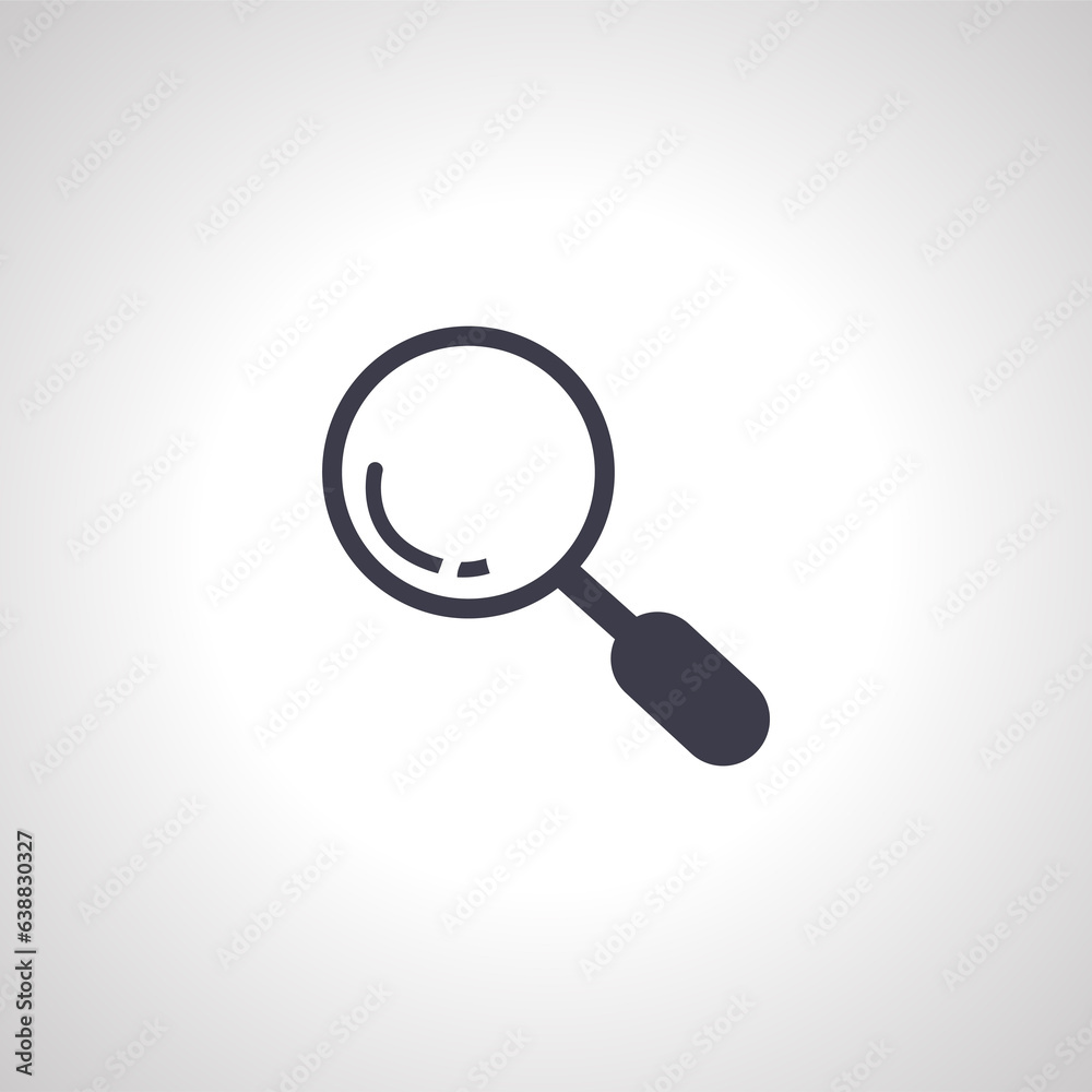 magnifying glass isolated icon. loupe icon magnifying glass isolated icon. loupe icon