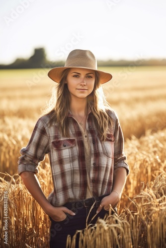 shot of a young female farmer standing in her field
