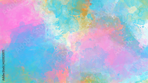 Abstract colorful watercolor for background. Watercolor texture and creative paint gradients. Abstract watercolor light background. Abstract pastel color watercolor for background. 