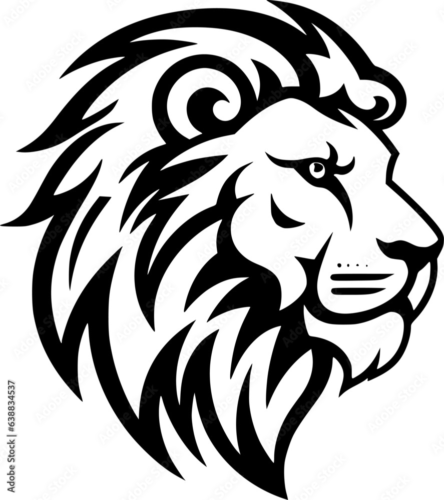 Lion | Minimalist and Simple Silhouette - Vector illustration Lion | Minimalist and Simple Silhouette - Vector illustration