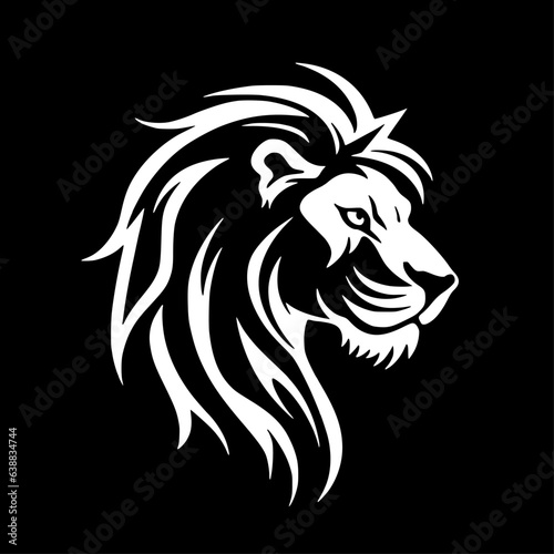 Lion   Minimalist and Simple Silhouette - Vector illustration