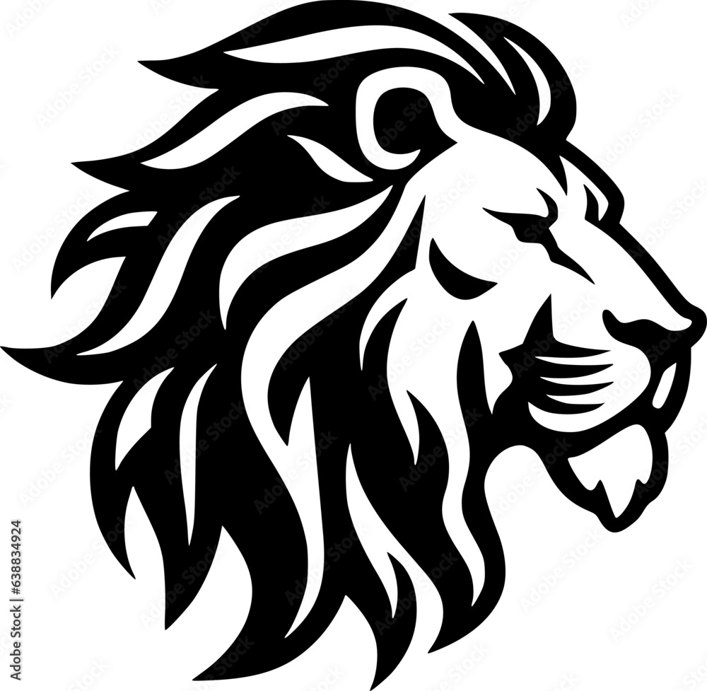 Fototapeta premium Lion - Minimalist and Flat Logo - Vector illustration