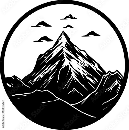 Mountain - High Quality Vector Logo - Vector illustration ideal for T-shirt graphic