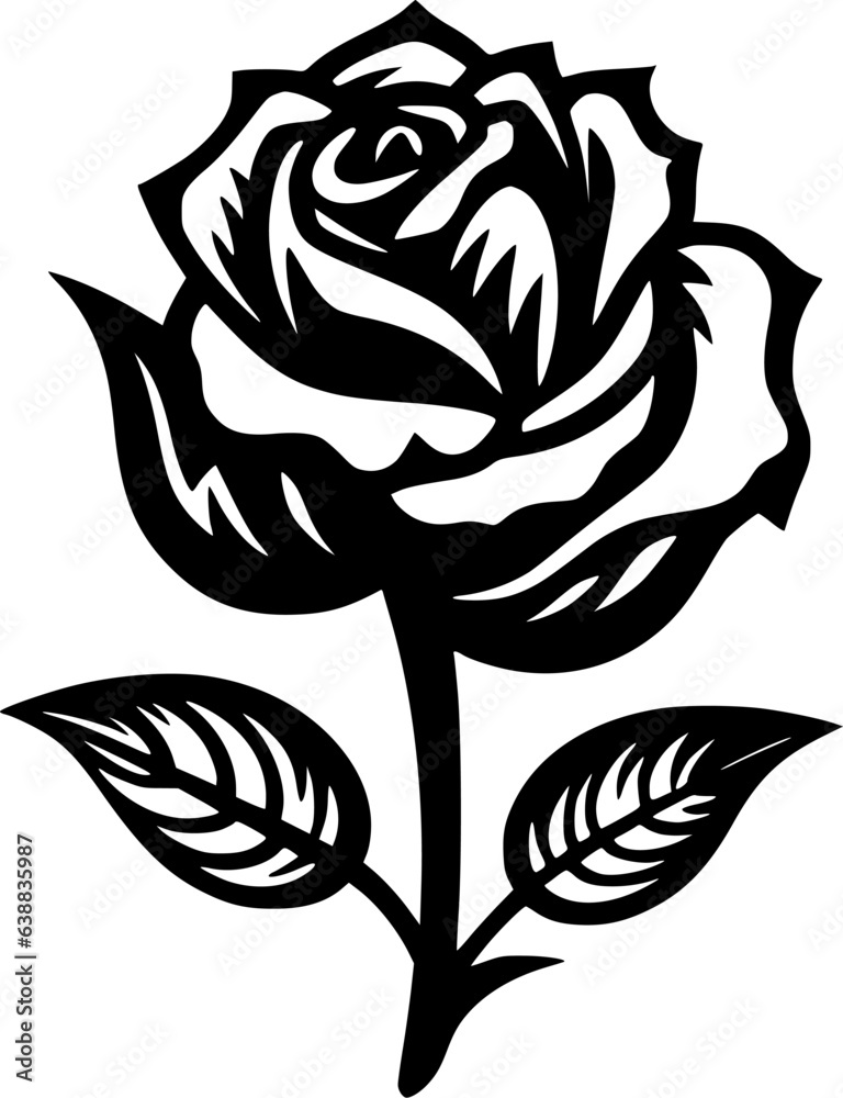 Rose - High Quality Vector Logo - Vector illustration ideal for T-shirt graphic Rose - High Quality Vector Logo - Vector illustration ideal for T-shirt graphic