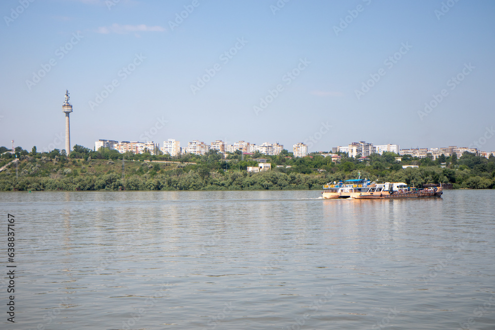 Galati Town and Danube River, Romania